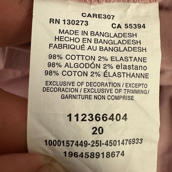 Lee Womens Comfort Waistband 5 Inch Cargo Shorts Size 20 Soft Mauve - Picture 6 of 10